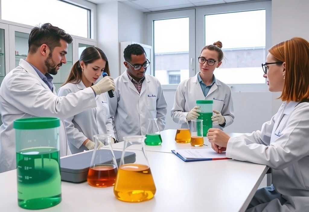 Equipo de FallaVit trabajando en un laboratorio
